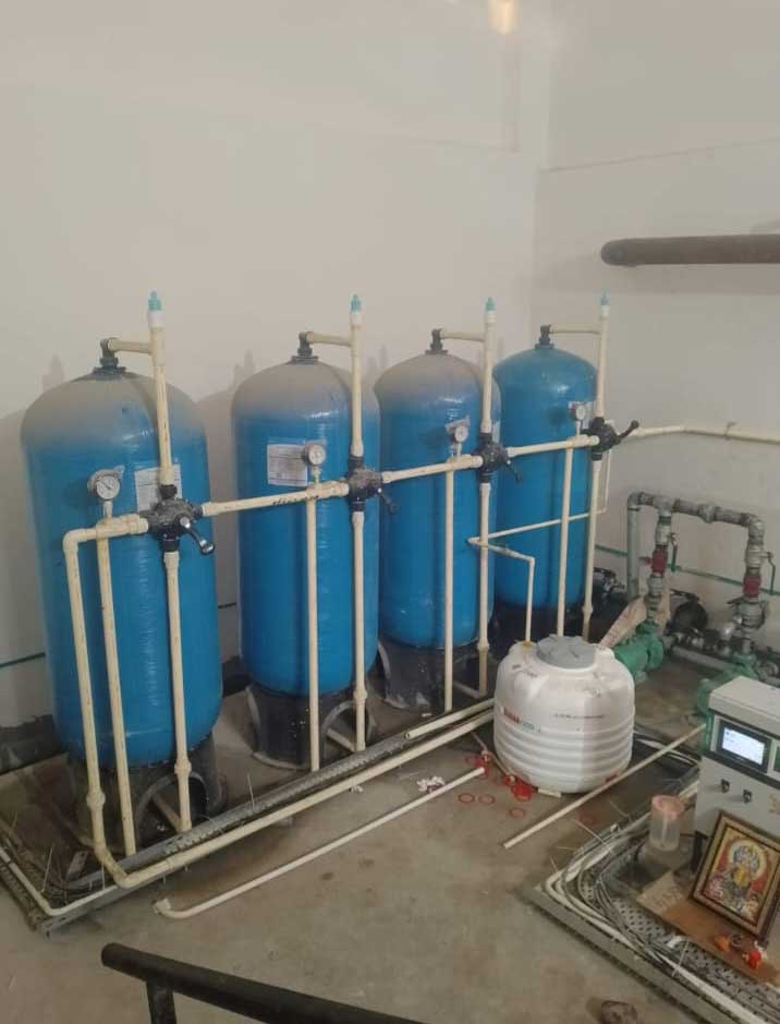 Housing society water treatment plant